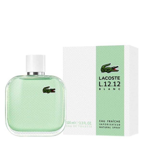 عطر ادکلن لاگوست ال 12.12 بلانک او فرش ادوتویلت مردانه | Lacoste L.12.12 Blanc Eau Fraîche EDT For Him